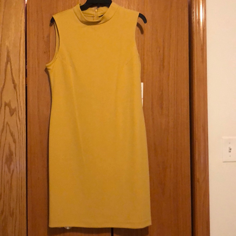 A Line Dress Autumn Gold